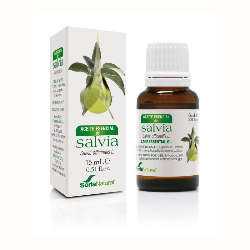 Aceite Esencial de Salvia - 15 ml. Soria Natural. Herbolario Salud Mediterranea