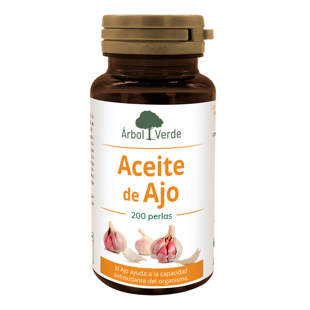 Aceite de Ajo - 200 Perlas. Árbol Verde. Herbolario Salud Mediterránea