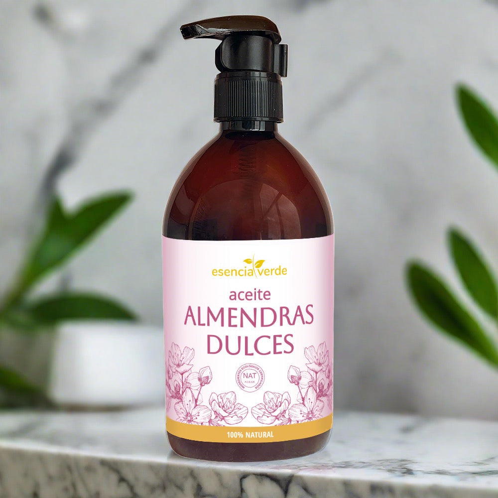 Óleo de Amêndoa Doce 100% Vegetal - 500 ml. essência verde