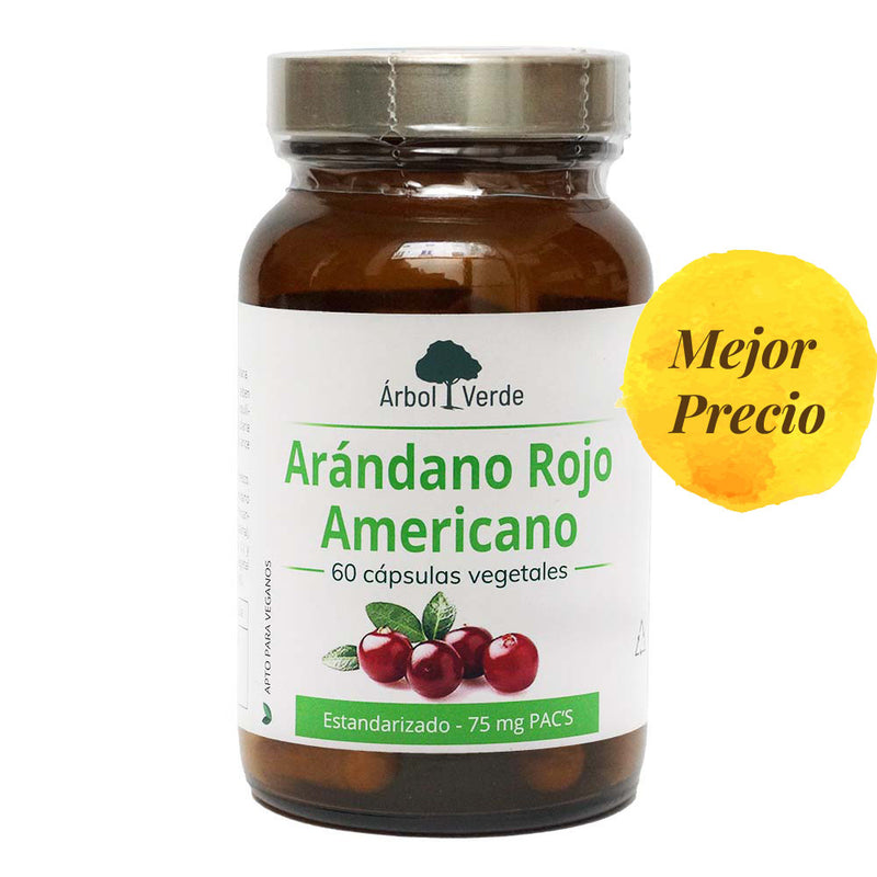Arándano Rojo Americano - 60 Cápsulas. Árbol Verde. Herbolario Salud Mediterránea