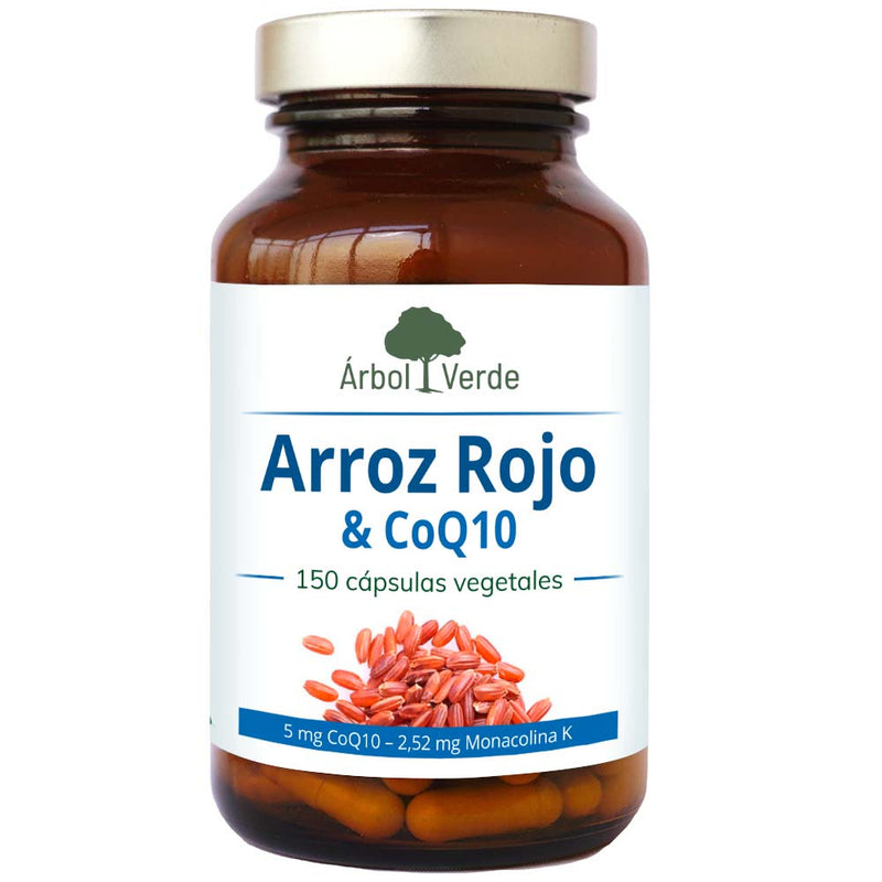 (Levadura de) Arroz Rojo con CoQ10 - 150 Capsulas. Arbol Verde