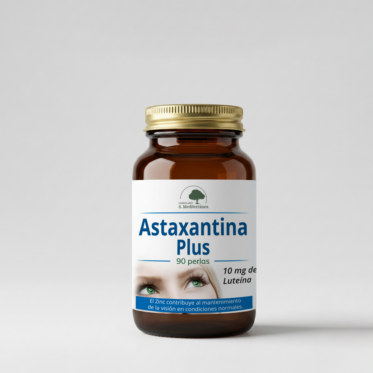 Astaxantina Plus, 90 perlas con 10 mg de Luteína | Salud Mediterránea
