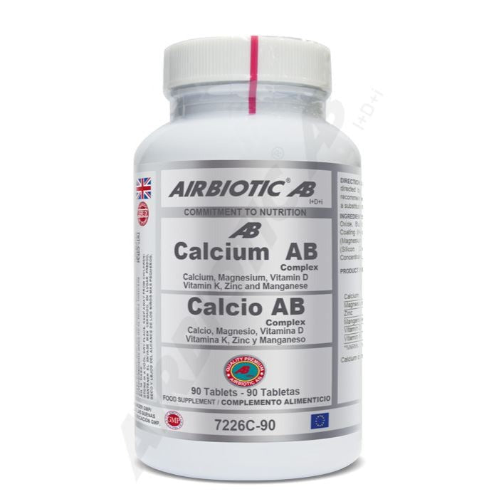 Calcio Complex - 90 Tabletas. Airbiotic AB. Herbolario Salud Mediterranea