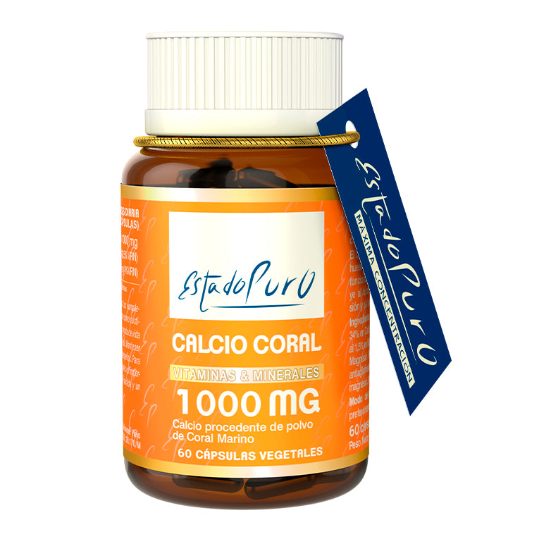 Calcio Coral 1000 mg - 60 Cápsulas. Tongil. Herbolario Salud Mediterranea