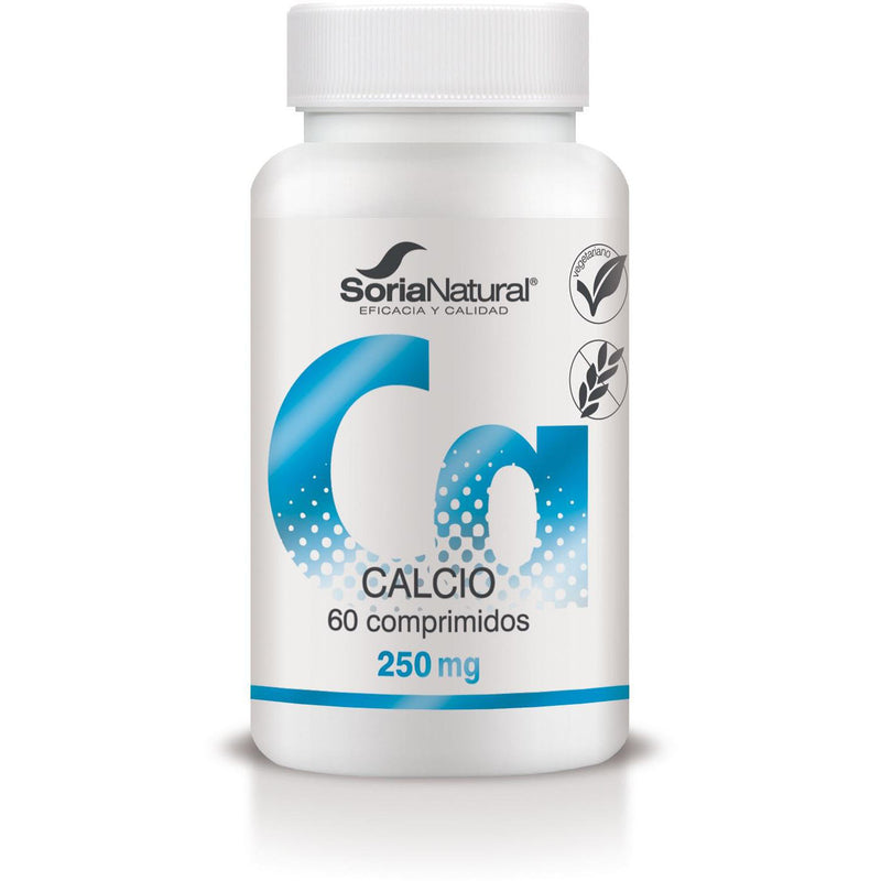 Calcio con Vitamina D3 liberación sostenida - 60 Comprimidos. Soria Natural. Herbolario Salud Mediterranea