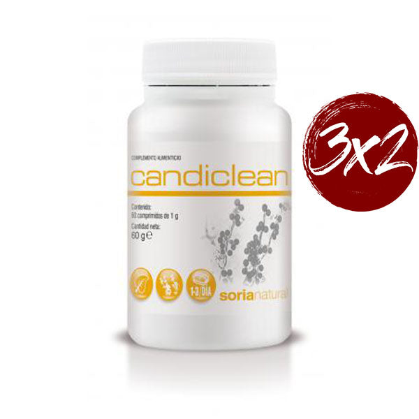Candiclean - 60 Comprimidos. Soria Natural. Herbolario Salud Mediterranea