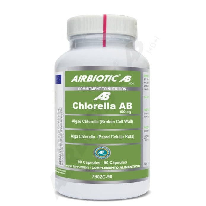 Chlorella 600 Mg - 90 Capsulas. Airbiotic AB. Herbolario Salud Mediterranea