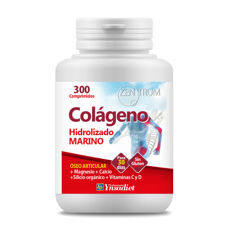 Colágeno Hidrolizado Marino - 300 Comprimidos. Ynsadiet. Herbolario Salud Mediterránea