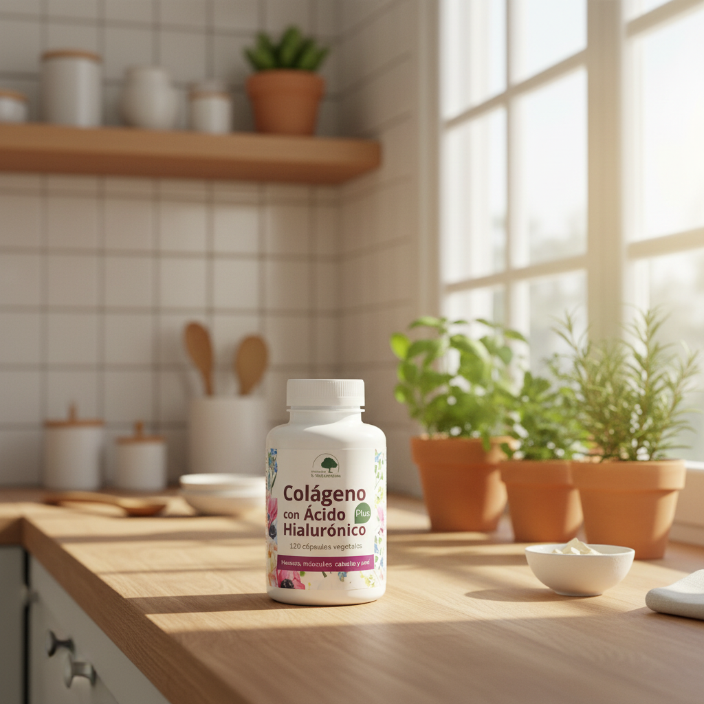 Colágeno & Ácido Hialurónico Plus - 120 Capsulas. Herbolario S. Mediterránea