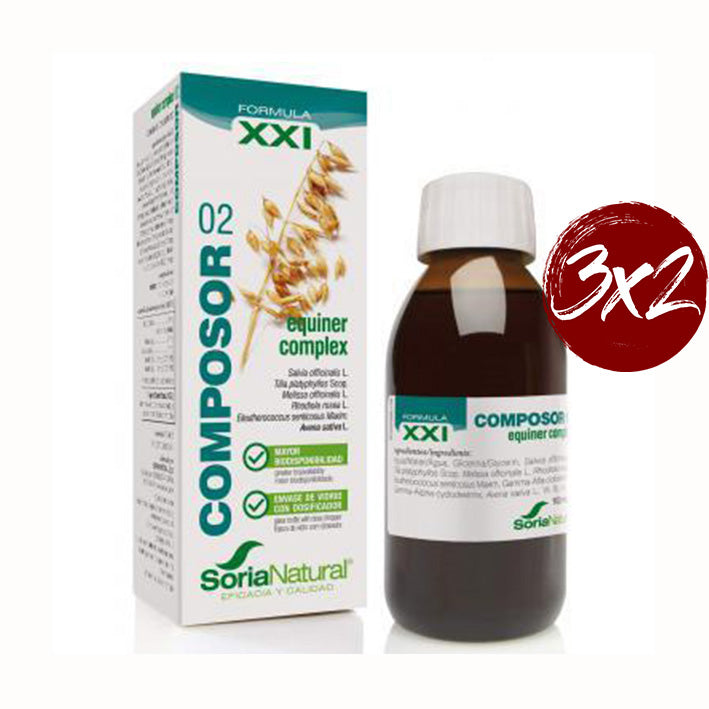 Composor 02. Equiner Complex Formula XXI - 100 ml. Soria Natural. Herbolario Salud Mediterránea