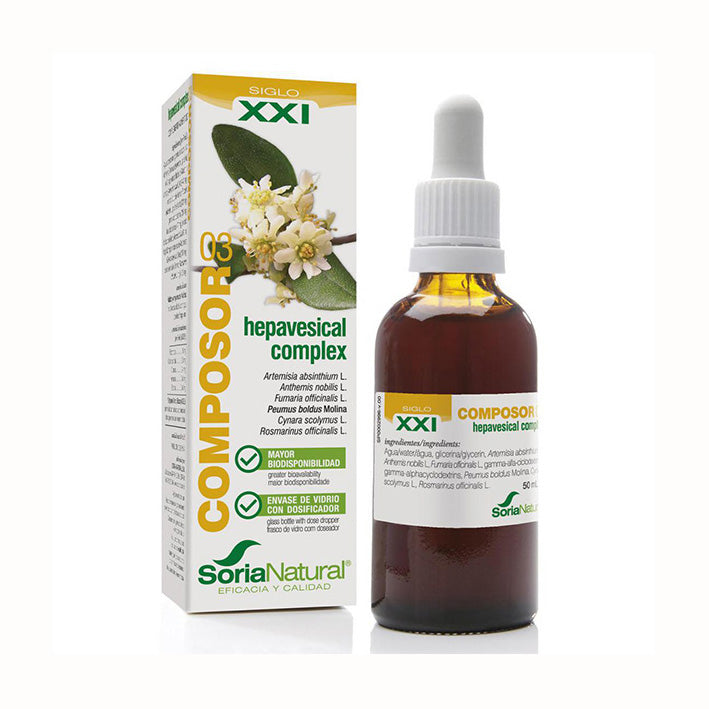 Composor 03. Hepavesical Complex Formula XXI - 50 ml. Soria Natural. Herbolario Salud Mediterranea