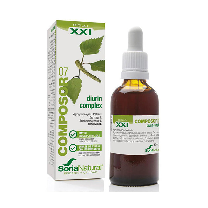 Composor 07. Diurin Complex Formula XXI - 50 ml. Soria Natural. Herbolario Salud Mediterranea