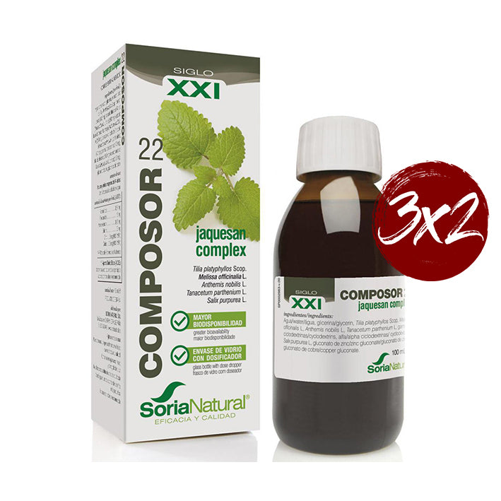 Composor 22. Jaquesan Complex Formula XXI - 100 ml. Soria Natural. Herbolario Salud Mediterranea