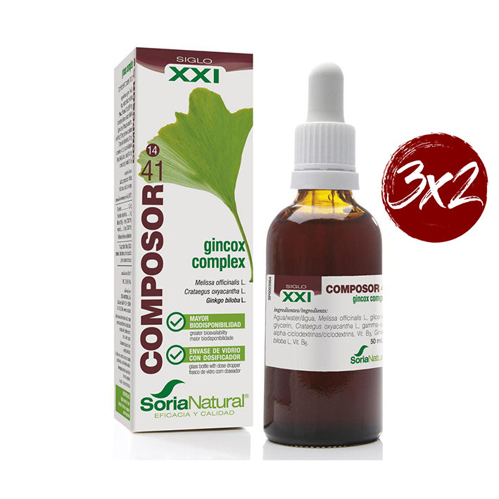 Composor 41. Gincox Complex Formula XXI - 50 ml. Soria Natural. Herbolario Salud Mediterranea