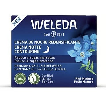 Crema de Noche Redensificante de Genciana Azul y Edelweiss - 40 ml. Weleda. Herbolario Salud Mediterranea