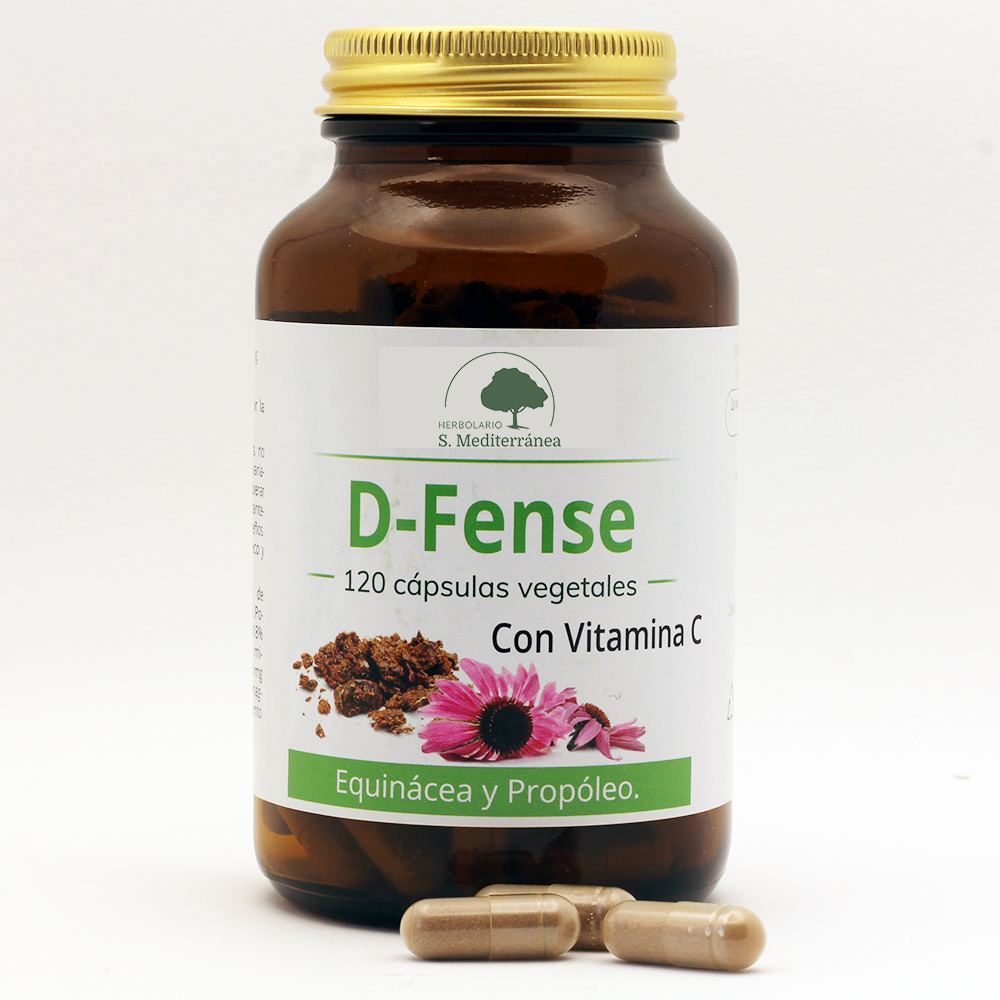 D-FENSE (Equinácea, Própolis e Vit. C) - 120 Cápsulas. Árbol Verde