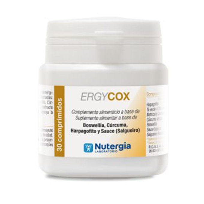 ErgyCox - 30 Comprimidos. Nutergia. Herbolario Salud Mediterranea