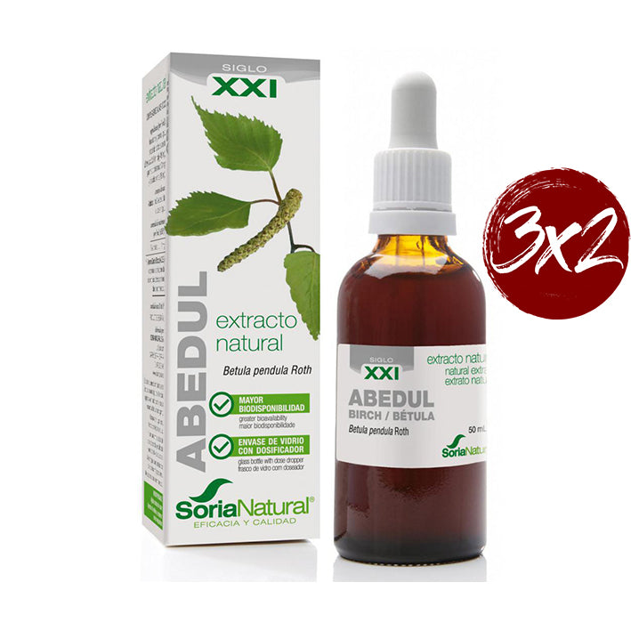 Extracto Natural. Abedul Formula XXI - 50 ml. Soria Natural. Herbolario Salud Mediterranea