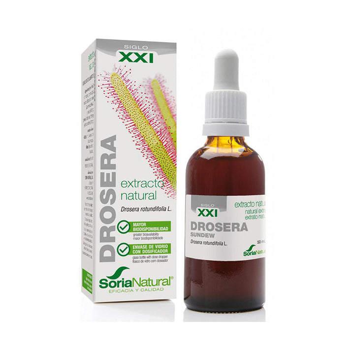 Extracto Natural. Drosera Fórmula XXI - 50 ml. Soria Natural. Herbolario Salud Mediterránea