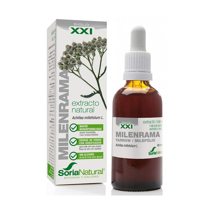Extracto Natural. Milenrama Formula XXI - 50 ml. Soria Natural. Herbolario Salud Mediterranea