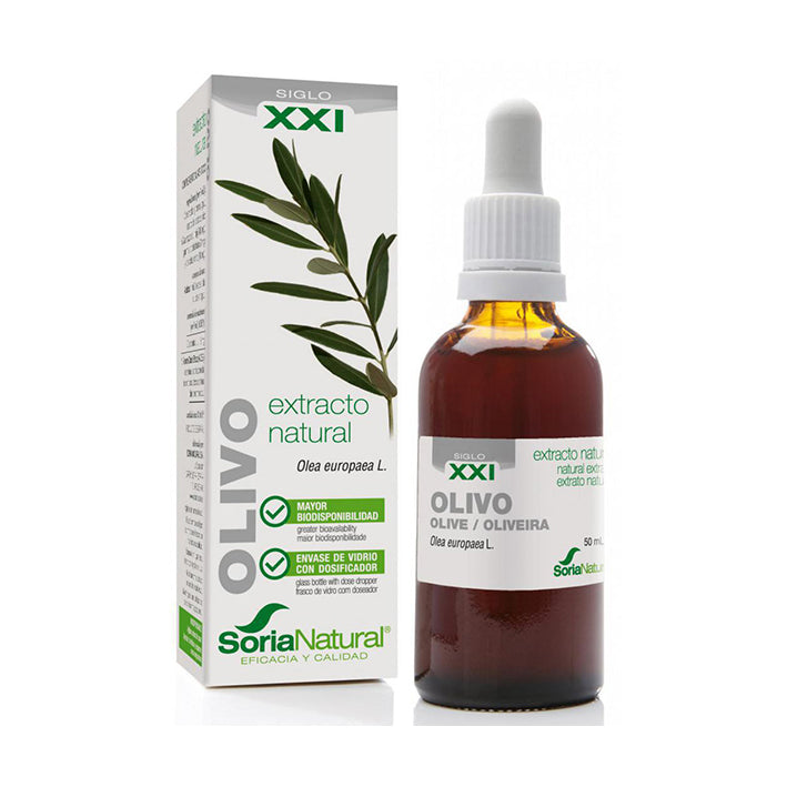Extracto Natural. Olivo Formula XXI - 50 ml. Soria Natural. Herbolario Salud Mediterranea
