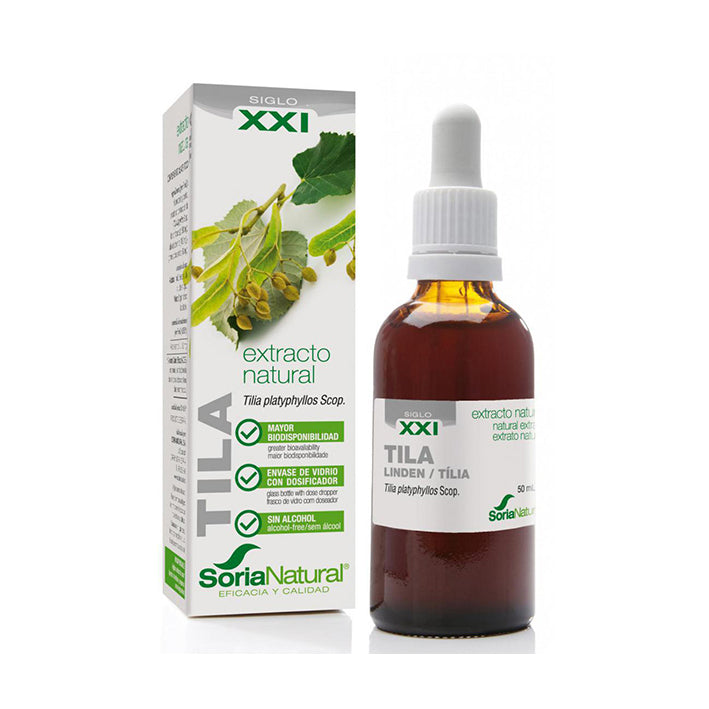 Extracto Natural. Tila Fórmula XXI - 50 ml. Soria Natural. Herbolario Salud Mediterranea