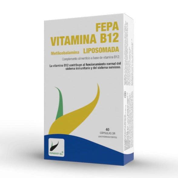 Fepa Vitamina B12 liposomada - 40 Capsulas. Fepadiet. Herbolario Salud Mediterranea