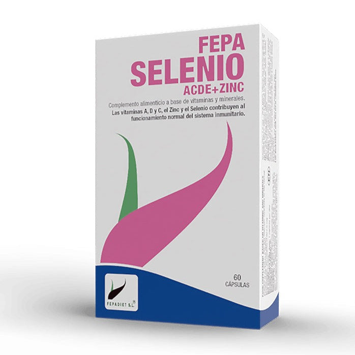 Fepa Selenio ACDE+Zinc - 60 Capsulas. Fepadiet. Herbolario Salud Mediterranea