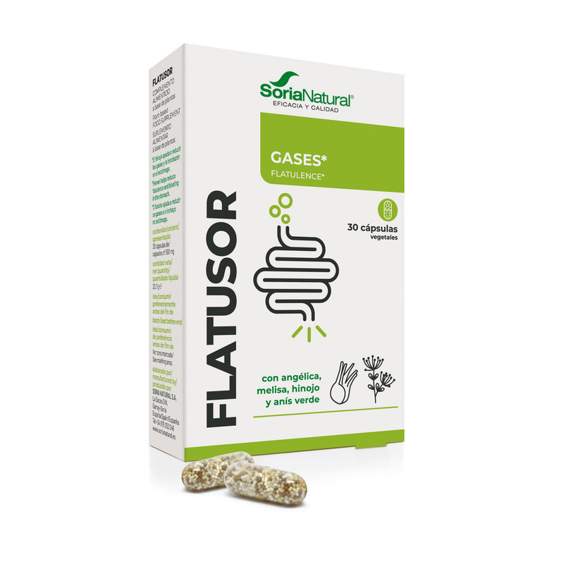 Flatusor - 30 Capsulas. Soria Natural. Herbolario Salud Mediterranea