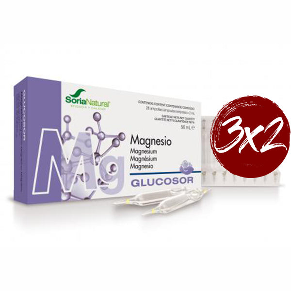 Glucosor Magnesio - 28 Ampollas. Soria Natural. Herbolario Salud Mediterranea