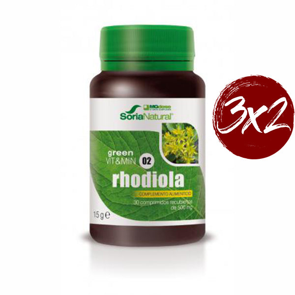 Green Vit&Min 02. Rhodiola - 30 Cápsulas. Soria Natural. Herbolario Salud Mediterránea