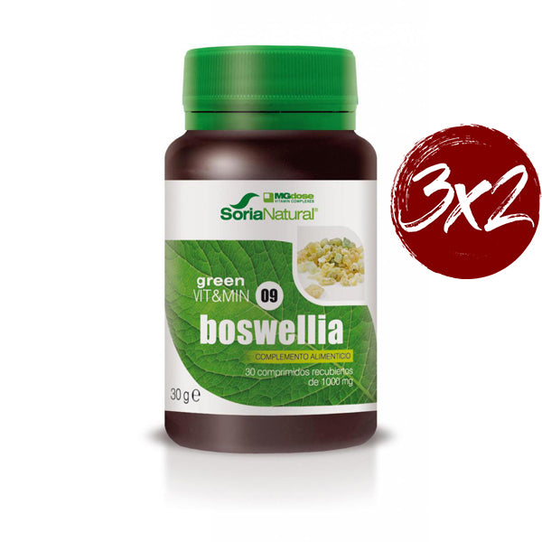 Green Vit&Min 09. Boswellia - 30 Comprimidos. Soria Natural. Herbolario Salud Mediterranea