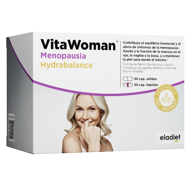 Vita Woman  Menopausia  Hydrabalance - 30 + 30 Capsula. Eladiet. Herbolario Salud Mediterranea