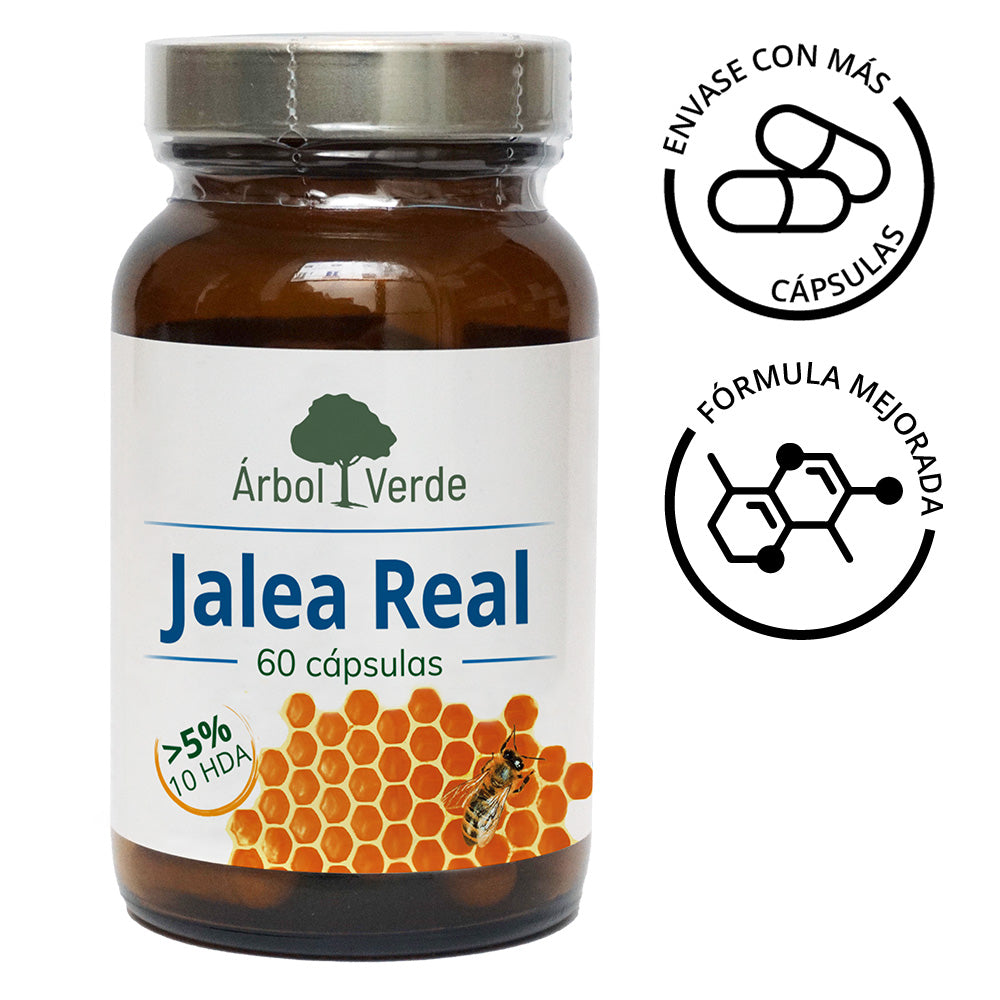 Jalea Real - 60 Cápsulas. Árbol Verde. Herbolario Salud Mediterranea