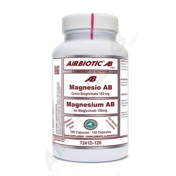Magnesio - 120 Capsulas. Airbiotic AB. Herbolario Salud Medirerranea