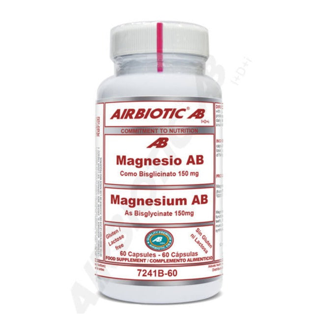 Magnesio - 60 Capsulas. Airbiotic AB. Herbolario Salud Mediterranea