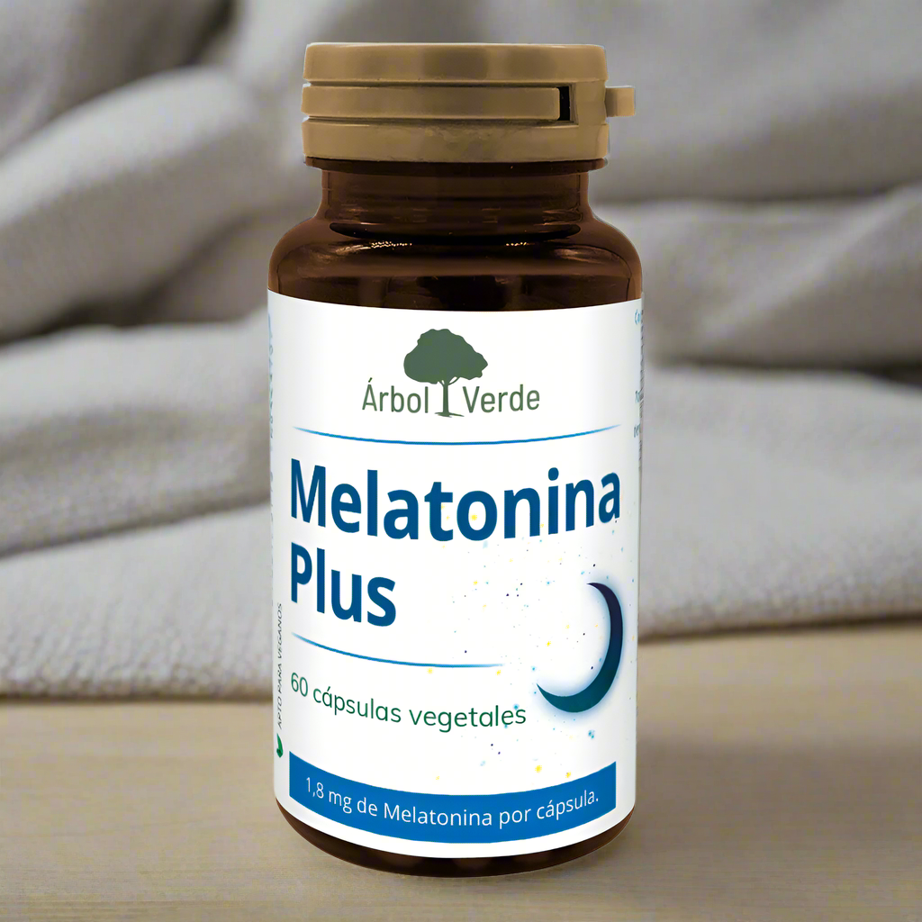 Melatonina Plus - 60 Cápsulas. Árbol Verde