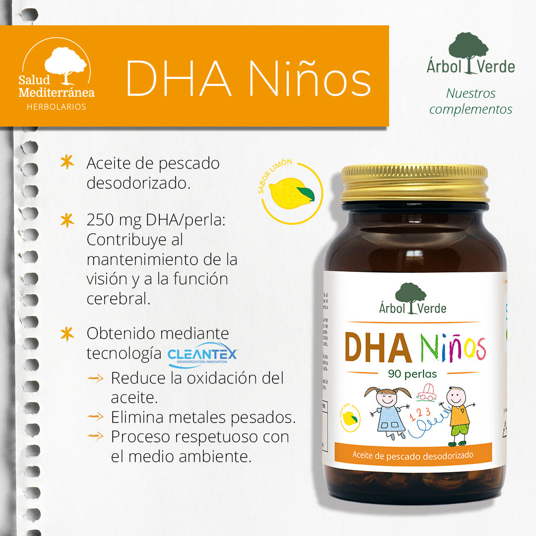DHA Niños - 90 Perlas. Arbol Verde