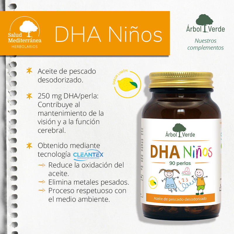 DHA Niños - 90 Perlas. Arbol Verde