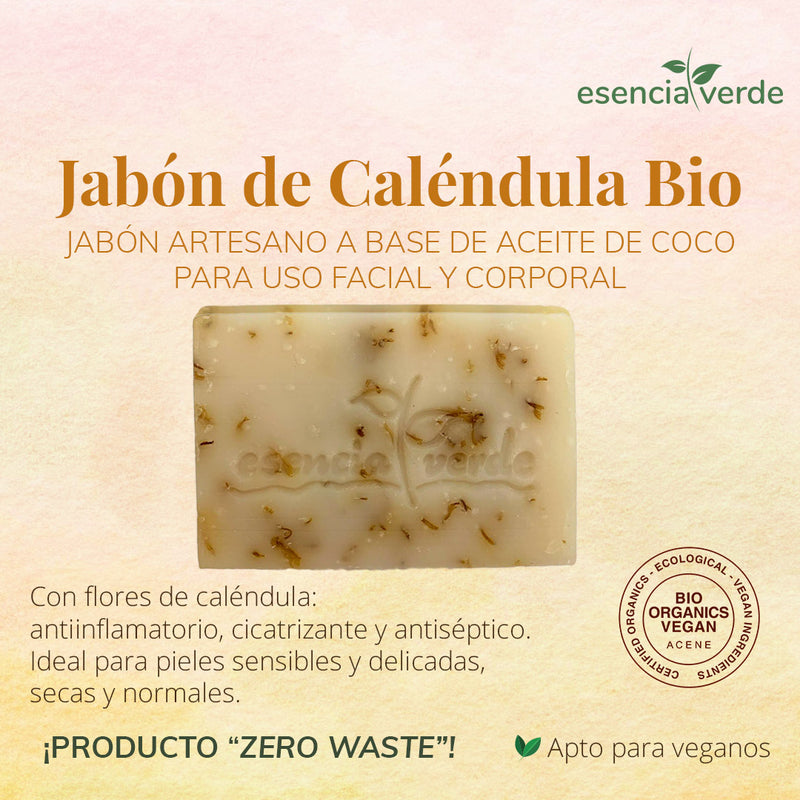 Sabonete BIO Calêndula - 240g. essência verde