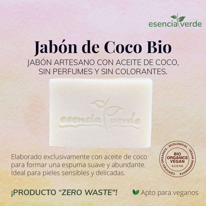 Sabonete Coco BIO - 240g. essência verde