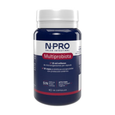 NPro Multiprobiota - 30 Cápsulas. Npro Mibiota. Herbolario Salud Mediterránea