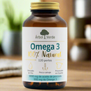 Ômega 3 100% Natural - 120 pérolas. Árvore verde 