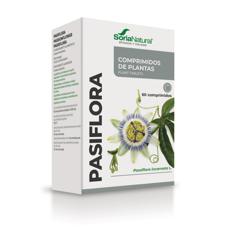 Pasiflora - 60 Comprimidos. Soria Natural. Herbolario Salud Mediterránea