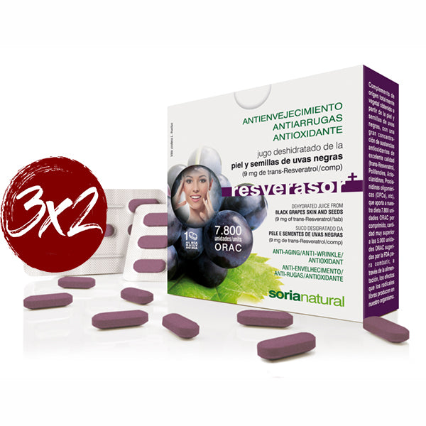 Resverasor Plus - 28 Comprimidos. Soria Natural. Herbolario Salud Mediterranea