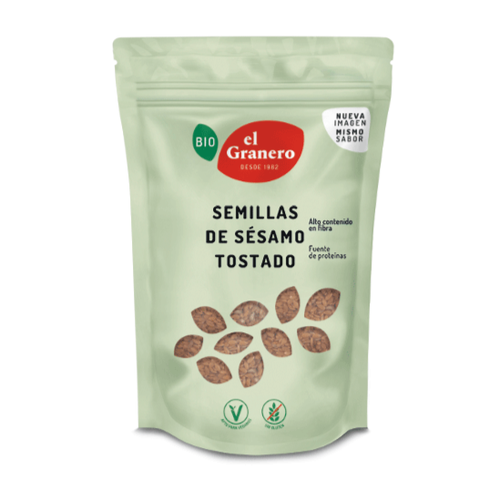 Semillas de Sésamo Tostado Bio - 400 g. El Granero Integral. Herbolario Salud Mediterranea