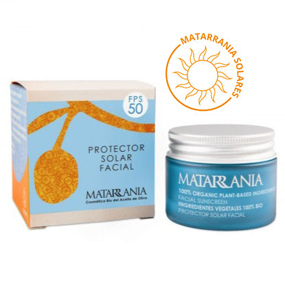 Protector Solar Facial PSF50 BIO - 30 ml. Matarrania. Herbolario salud Mediterranea