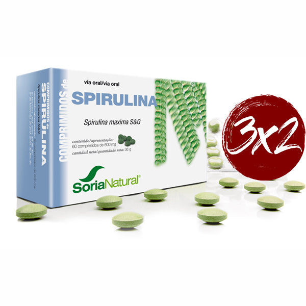 Soria Natural, alSpirulina - 60 Comprimidos. Soria Natural. Herbolario Salud Mediterranea
