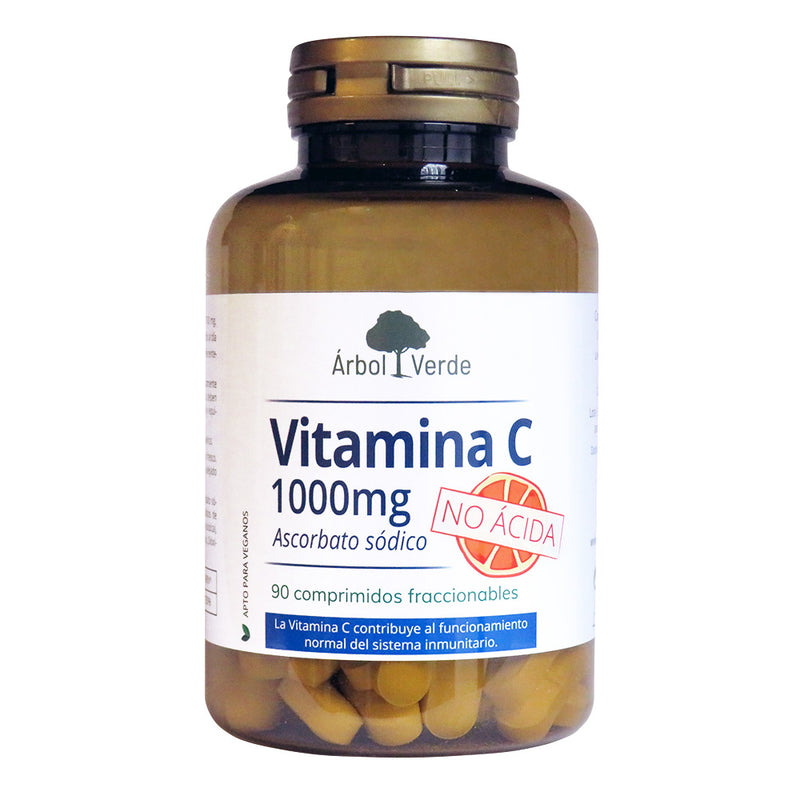 Vitamina C No Ácida Árbol Verde. 90 comprimidos. Herbolarios Salud Mediterránea