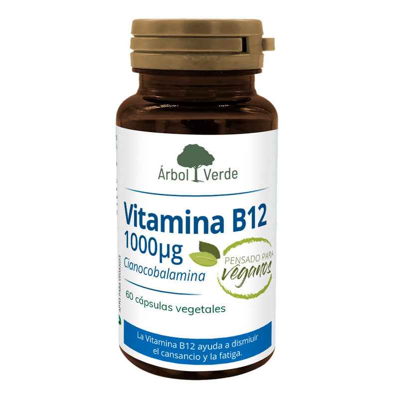 Vitamina B12 1000 mcg- 60 Cápsulas. Árbol Verde. Herbolario Salud Mediterránea
